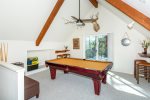 Upstairs Loft with Pool Table Opens Out To Roof-top Deck